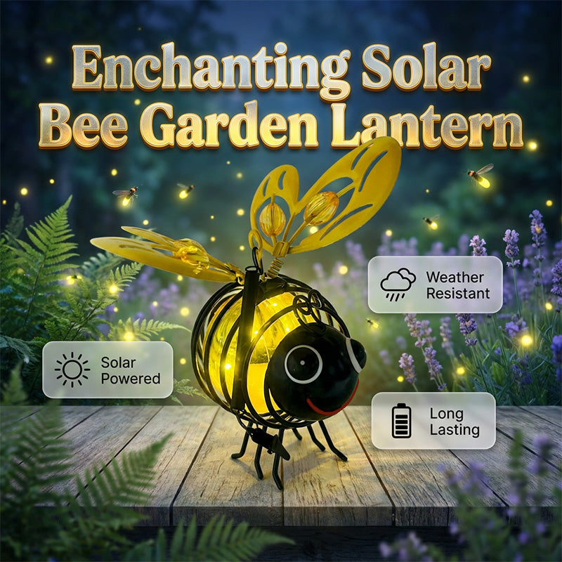 🏆🐝Hangende bijenlamp op zonne-energie voor buiten - Het perfecte cadeau voor plantenliefhebbers, moeders of eigenlijk iedereen die lacht.❤️