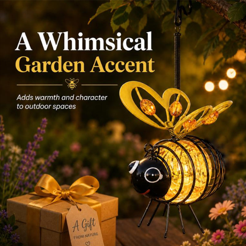 🏆🐝Hangende bijenlamp op zonne-energie voor buiten - Het perfecte cadeau voor plantenliefhebbers, moeders of eigenlijk iedereen die lacht.❤️