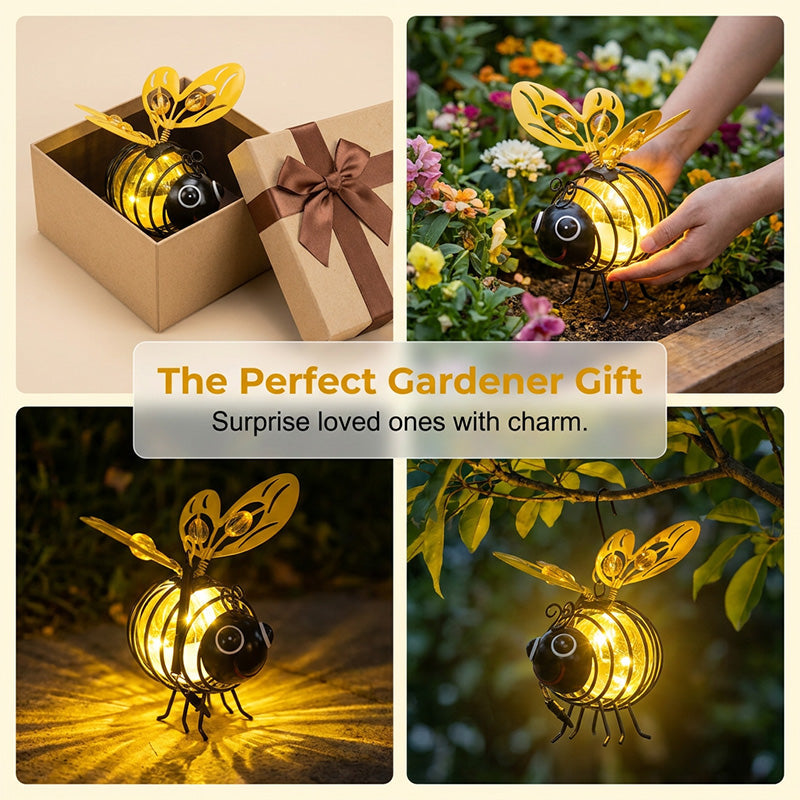 🏆🐝Hangende bijenlamp op zonne-energie voor buiten - Het perfecte cadeau voor plantenliefhebbers, moeders of eigenlijk iedereen die lacht.❤️