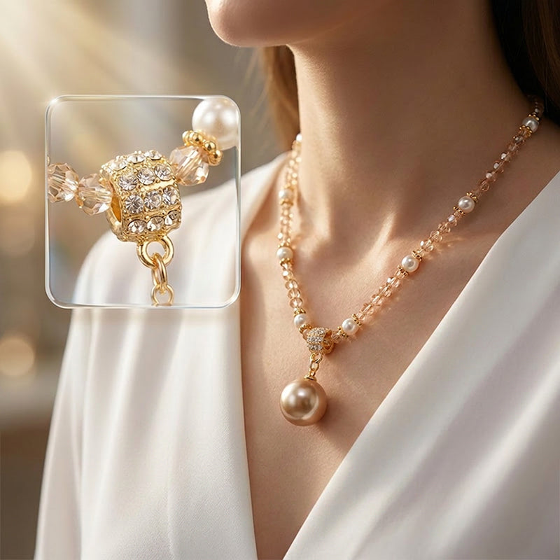 📿Elegante synthetische parelketting voor vrouwen