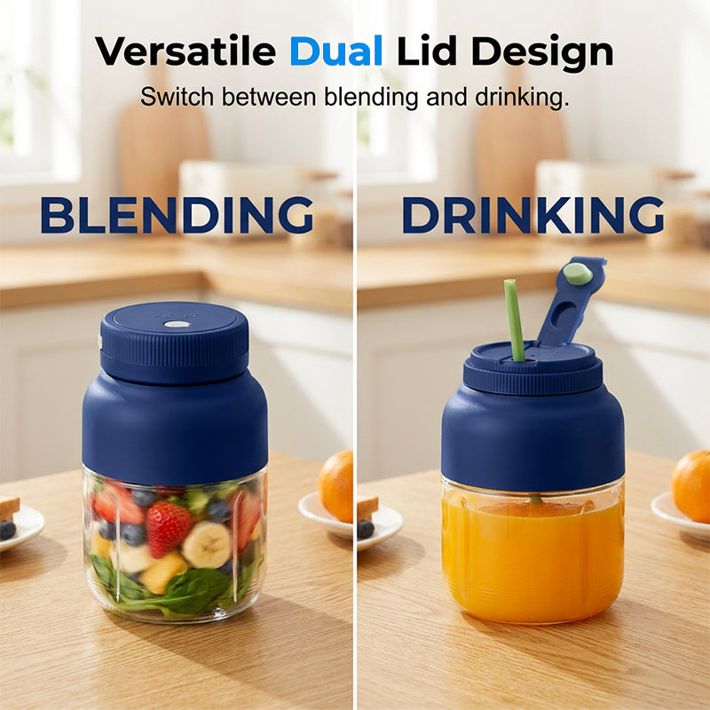 🎉🥤 Draadloze sapbeker met grote capaciteit – 1300 ml 🌀