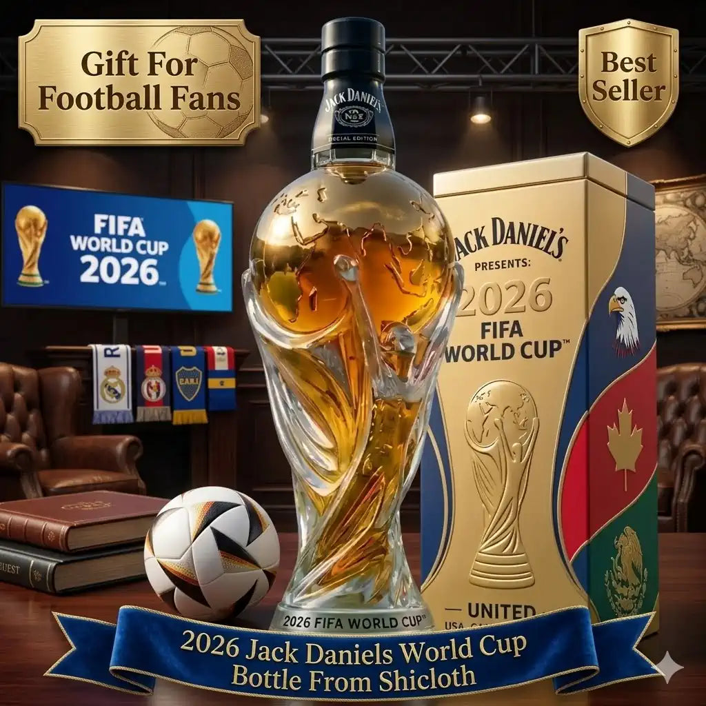 Speciale editie whiskyfles van het FIFA Wereldkampioenschap 2026